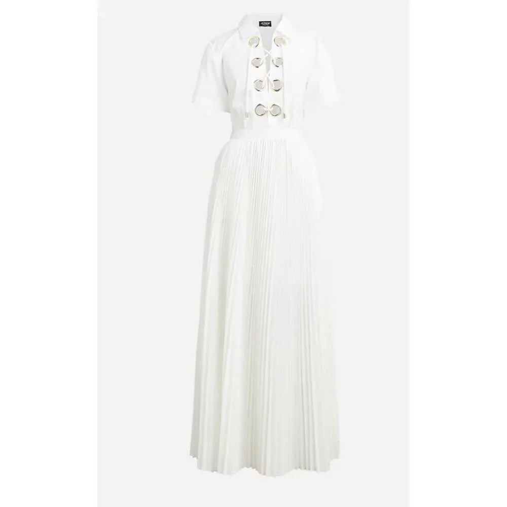J. Crew White Maxi Dress Size 8 - Picture 1 of 9